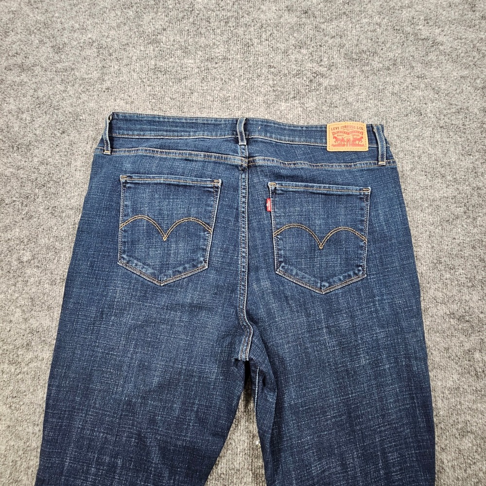 Levi's 721 High Rise Skinny Jeans Women 34x32 Blue Story Stretch Dark Wash Denim - Picture 9 of 13